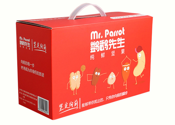 Mua Hộp giấy sóng F-sáo mạnh tùy chỉnh Bao bì hạt có tay cầm bằng nhựa online manufacture