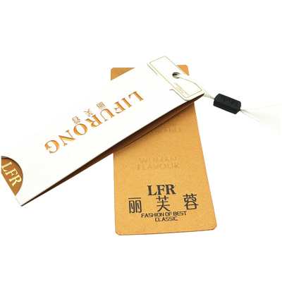 Mua Quần áo sang trọng tùy chỉnh Nhãn hiệu giấy Swing Thẻ dập nổi lá vàng dập logo online manufacture