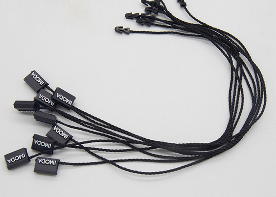 Mua Logo lá trắng tùy chỉnh Thẻ nhựa đen Hangtags nhựa nhỏ Chuỗi kết thúc đơn online manufacture