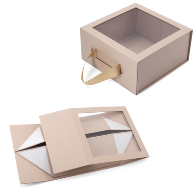 Mua Hộp quà gấp theo logo tùy chỉnh với ruy băng Kraft Box Wholesale Packaging Ribbon Window Boxes online manufacture