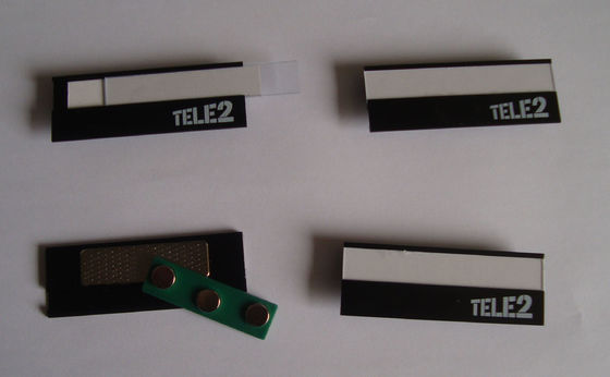 Custom Aluminum Alloy Magnetic Name Badges With Logo Printing Metal Name Tags