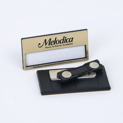 Custom Silver Magnetic Name Tag – Durable, Reusable Badge With Logo And Insert Window