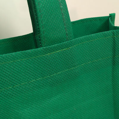 Foldable Non-Woven Tote Bags With Snap Button Pomotional Shopping Bags With Front Pocket