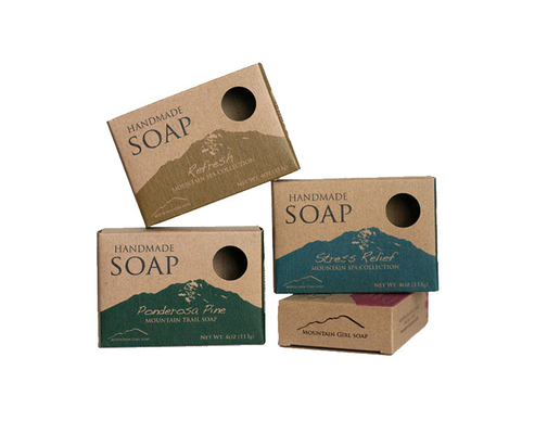 Mua Hộp xà phòng giấy kraft nâu nhỏ tùy chỉnh được in Bao bì có cửa sổ online manufacture