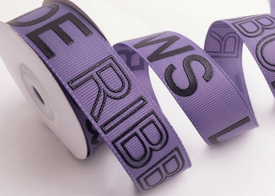Mua Bản in tùy chỉnh Grosgrain Ribbon với logo 3D nổi bật cho thương hiệu sang trọng online manufacture