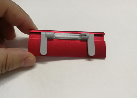 Aluminum Alloy Custom Name Tags With Vodafone Logo Printing Metal Name Badges For Employees