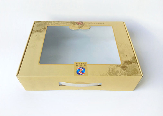 Mua Bưu phẩm hộp cửa sổ các tông sóng đơn tường màu trắng có in thiết kế online manufacture