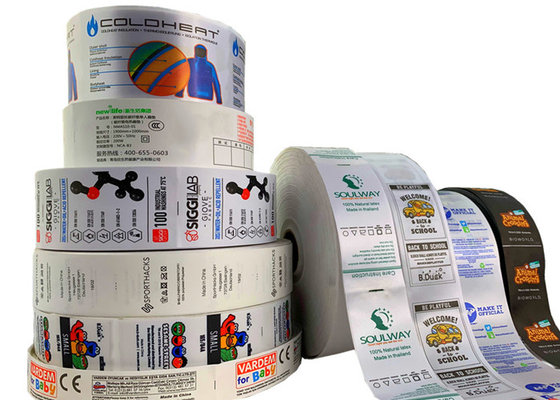 Giá tốt. Hàng may mặc đã in Nhãn Chăm sóc Polyester tái chế Biểu tượng Ý nghĩa Nhãn hướng dẫn giặt trực tuyến