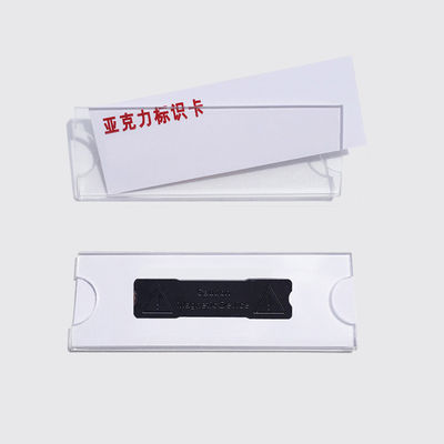 Clear Acrylic Magnetic Name Badge Holders With Insert Paper Transparent Company Name Tags (Những người giữ huy hiệu tên từ acrylic rõ ràng với giấy chèn)