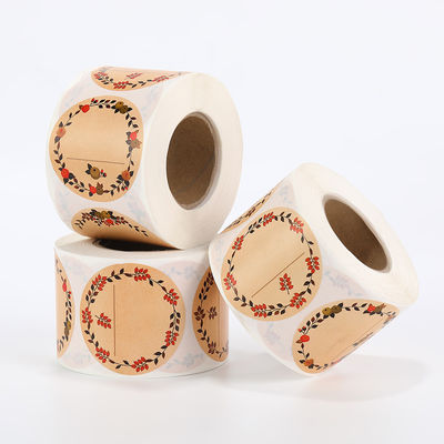 Giá tốt. Nhãn dán giấy kraft in theo yêu cầu Nhà sản xuất nhãn dán logo tùy chỉnh thân thiện với môi trường trực tuyến